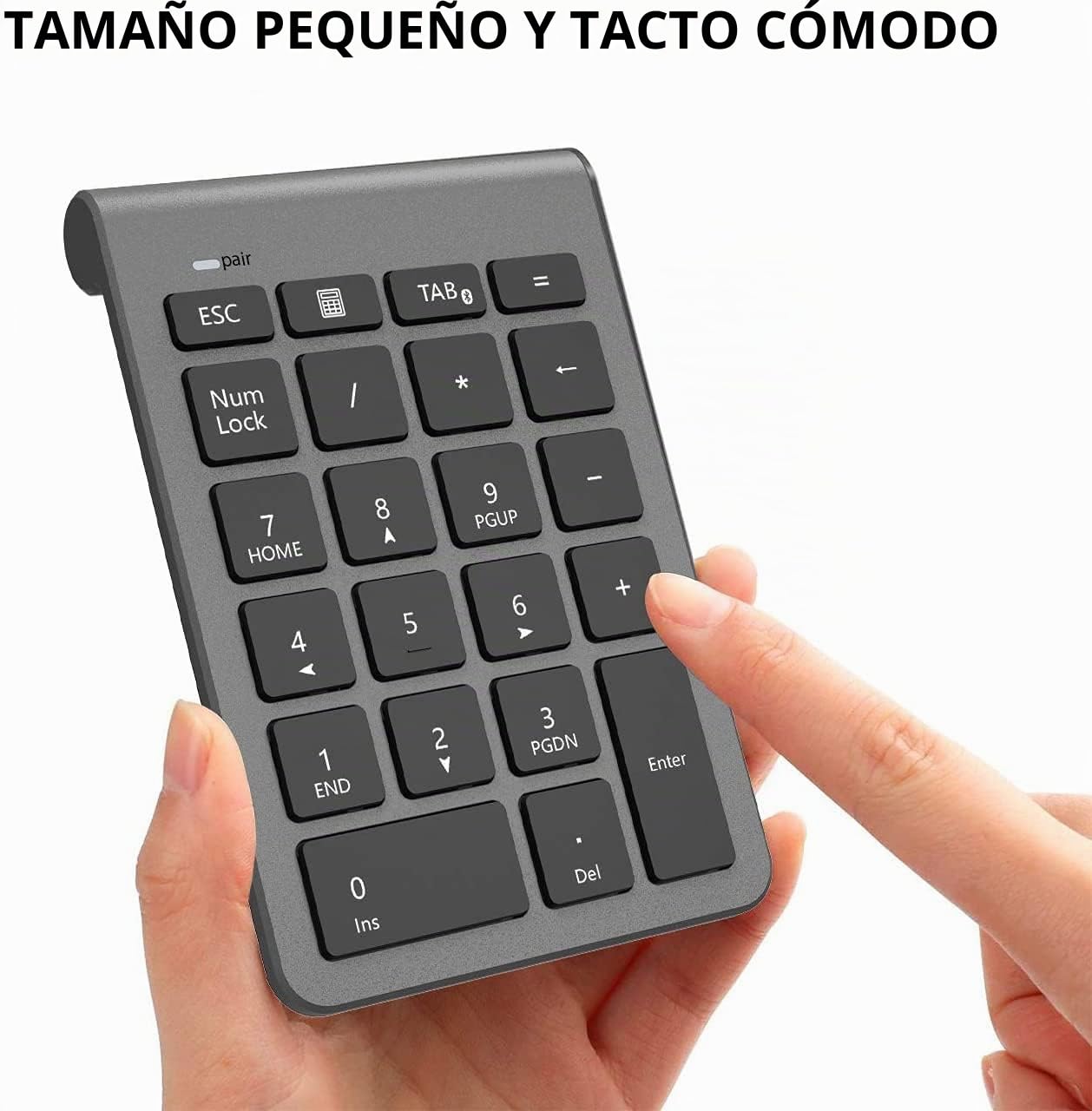 Teclado numérico inalámbrico Bluetooth, Teclado numérico 22 Teclas Bluetooth Extensiones de tecladopara Data Entry de Contabilidad financierapara Laptop, Escritorio, PC, Notebook