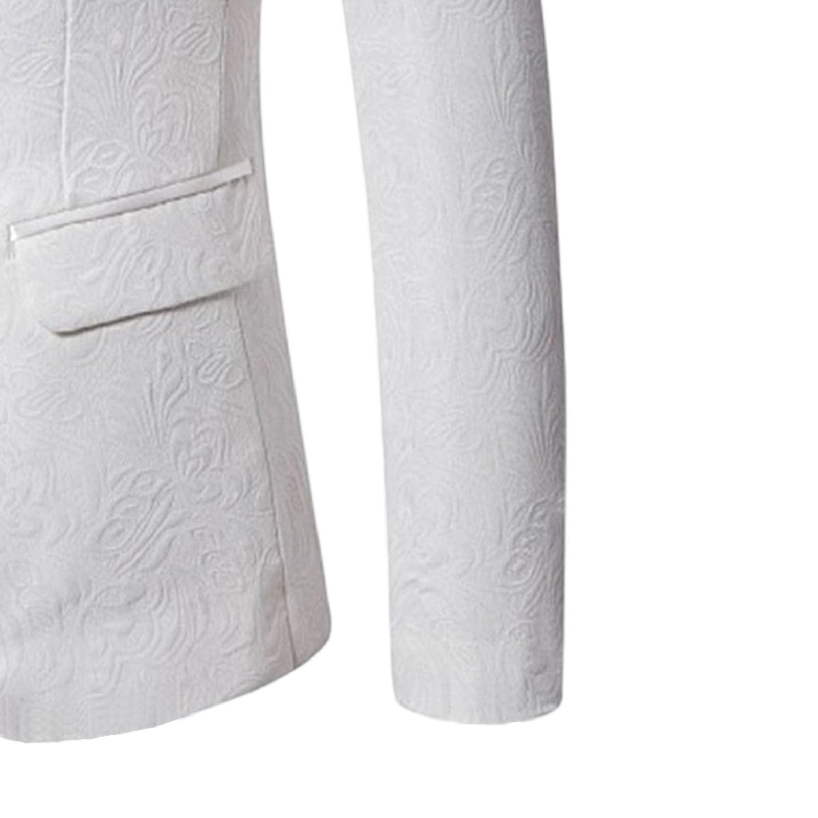 Veste de smoking cachemire à 1 bouton pour homme, coupe classique, jacquard, sport, cachemire, blazer de mariage pour homme