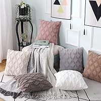 Vista 9 de Eforcase Inserto de almohadas de 18 x 18 pulgadas, insertos de almohada para sofá, silla, inserto cuadrado para fundas de almohada para fundas