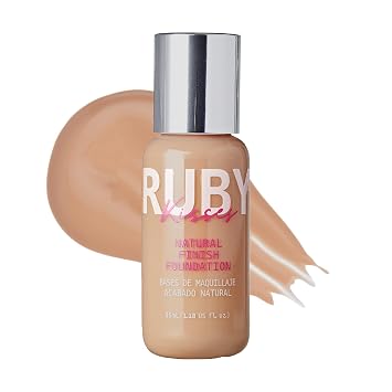 Ruby Kisses Liquid Foundation Medium Coverage, Lightweight, Natural Finish, Face Makeup for All Skin Type, Korean Makeup Buff Beige