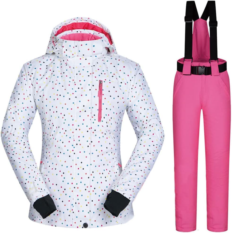 Haitpant Ski Suit Women Outdoor Snow Suit Set Windproof Waterproof Winter Trousers and Jackets Mountain Snowboard Jacket