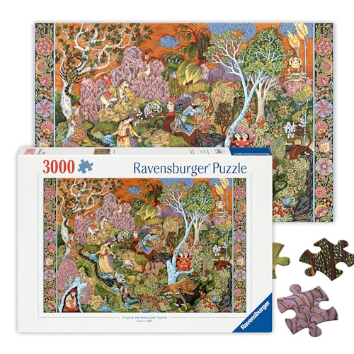 Ravensburger - Garden of Sun Signs - 3000 Piece Jigsaw Puzzle - Bold, Vivid Colors - Intricate Rendition of The Zodiac Symbols - Frameable - Premium Quality - Puzzles for Adults