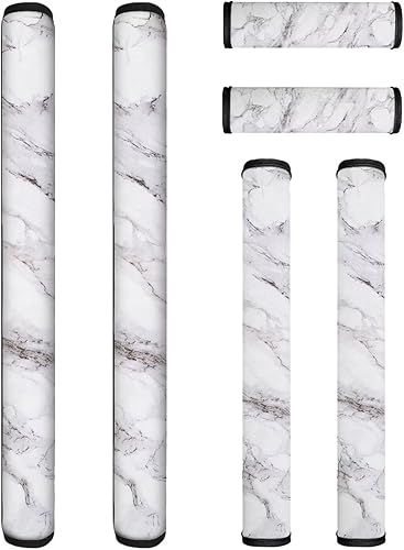 Vista 20 de 6 fundas lavables para manijas de puerta de refrigerador, protector antideslizante para nevera, horno, lavavajillas, mantener alejadas de huellas