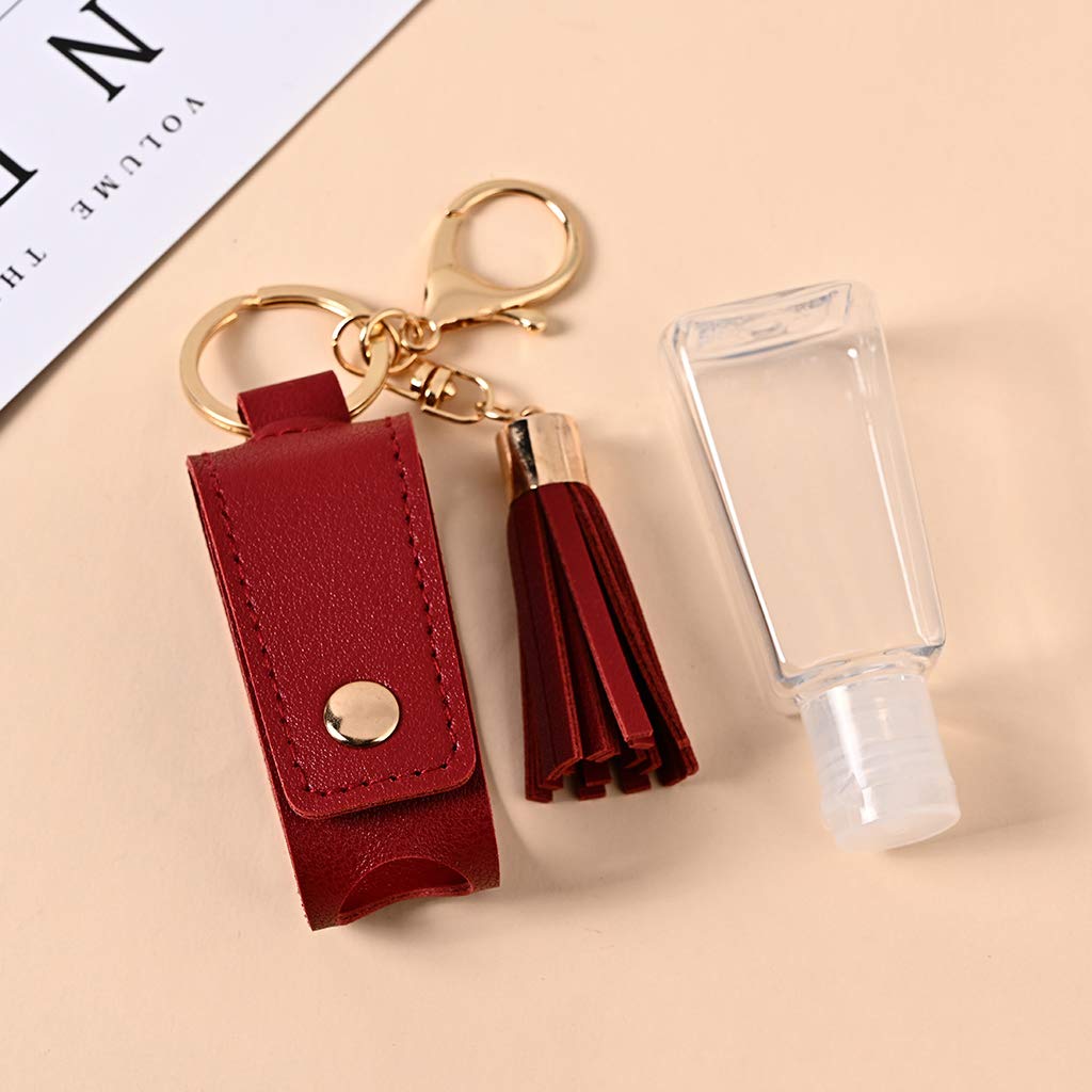 10x Reiseflaschen Mit Karabiner - Auslaufsicher, 50 Ml, BPA-frei Für Desinfektionsmittel & Kosmetik