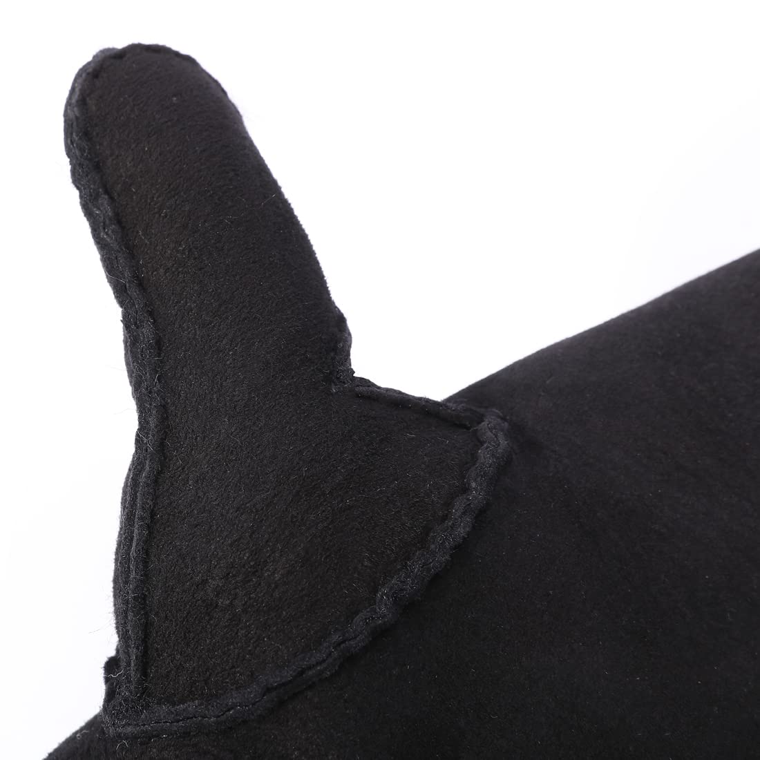 Harssidanzar Guanti in pelle degli uomo,vera pelle scamosciata in pelle di pecora Shearling Guanti in pelliccia Cuff KM044EU