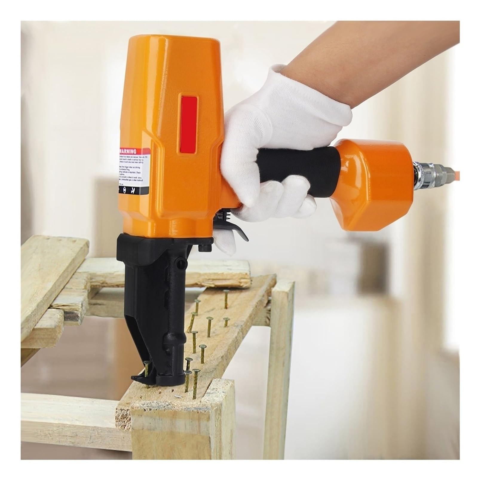 Grapadora profesional para trabajos pesados Extractor de uñas aire, herramienta neumática profesional for uñas, desuñar, uso valla paleta madera