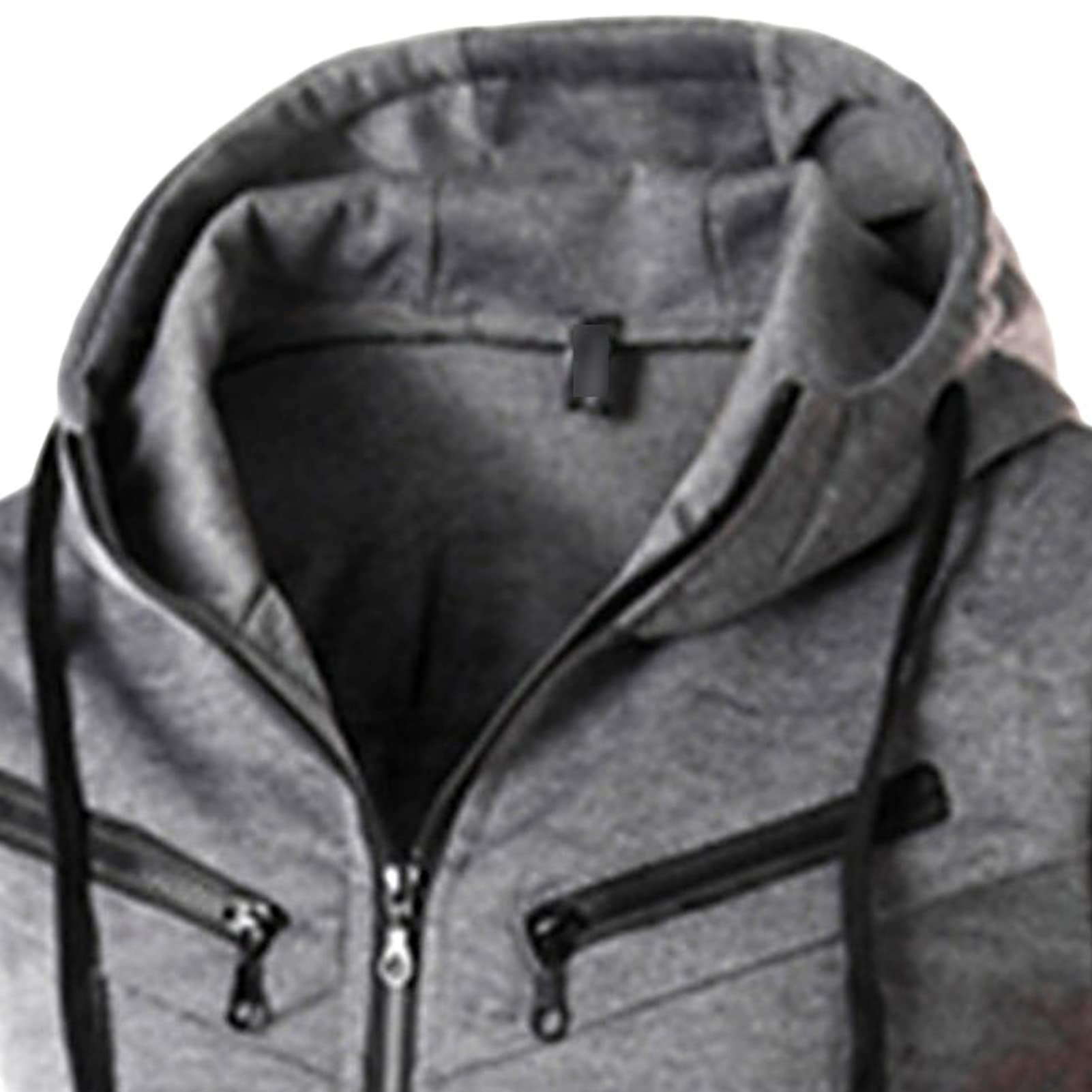 Maiyifu-GJ Men's Slim Fit Zip Up Vest Workout Sleeveless Zipper Hooded Sweatshirt Casual Lightweight Gym Tank Top Hoodies (Dark Grey,3X-Large)