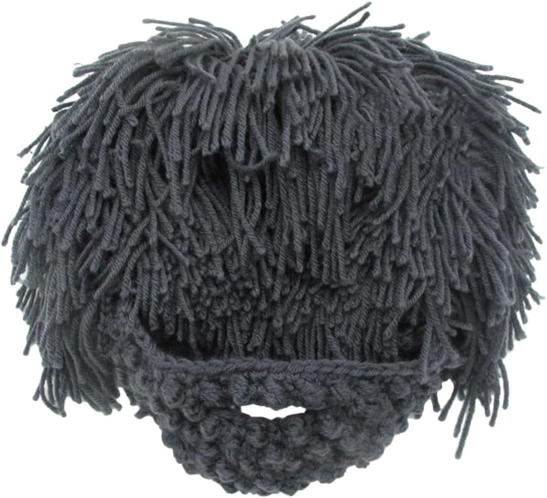 Amosfun Winter Ski Hat 44-50cm Outdoor Face Cover Cotton Grey