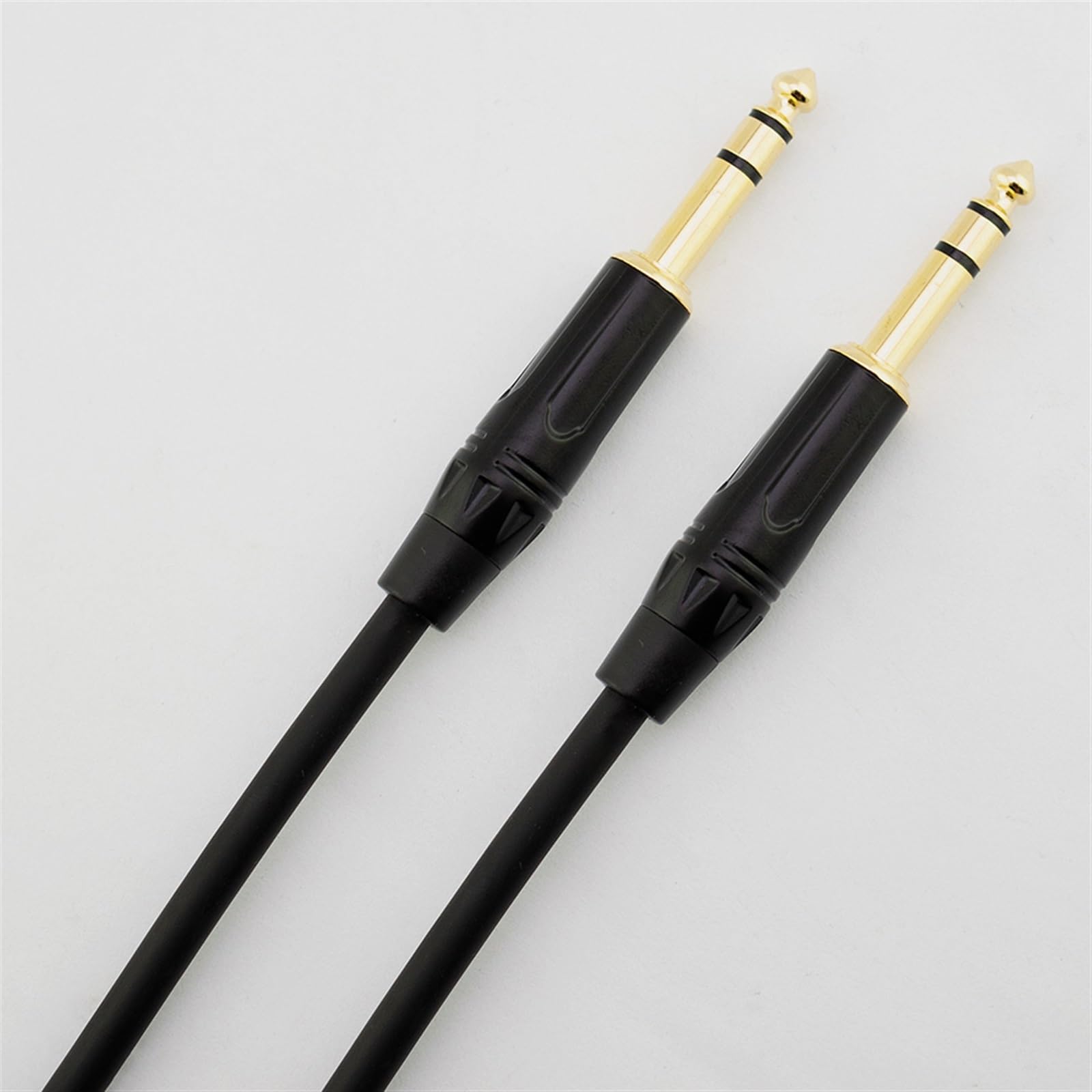 kabel audio do gitary Pozłacany 6,35 Mm 1/4 "męski TRS Do 6,35 Mm 1/4" Męski Zbalansowany Stereofoniczny Kabel Audio TRS (Color : 5m)