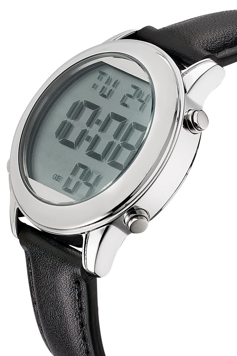Master Time Funk Quarz Sprechende Herren Uhr Analog mit Leder Armband MTGA-10811-85L