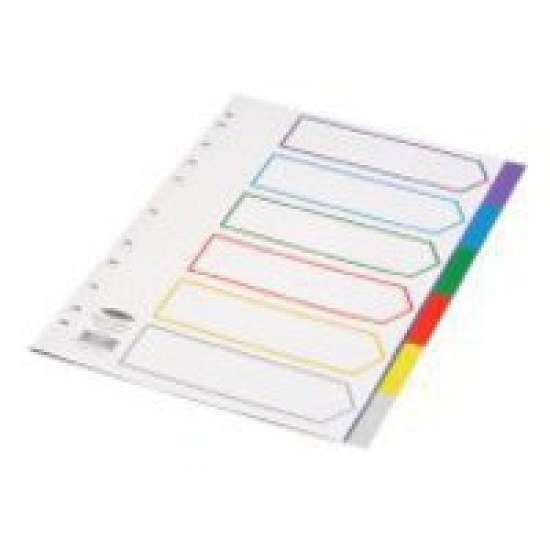 Concord 6-Part Index Polypropylene Multicoloured A4 65899