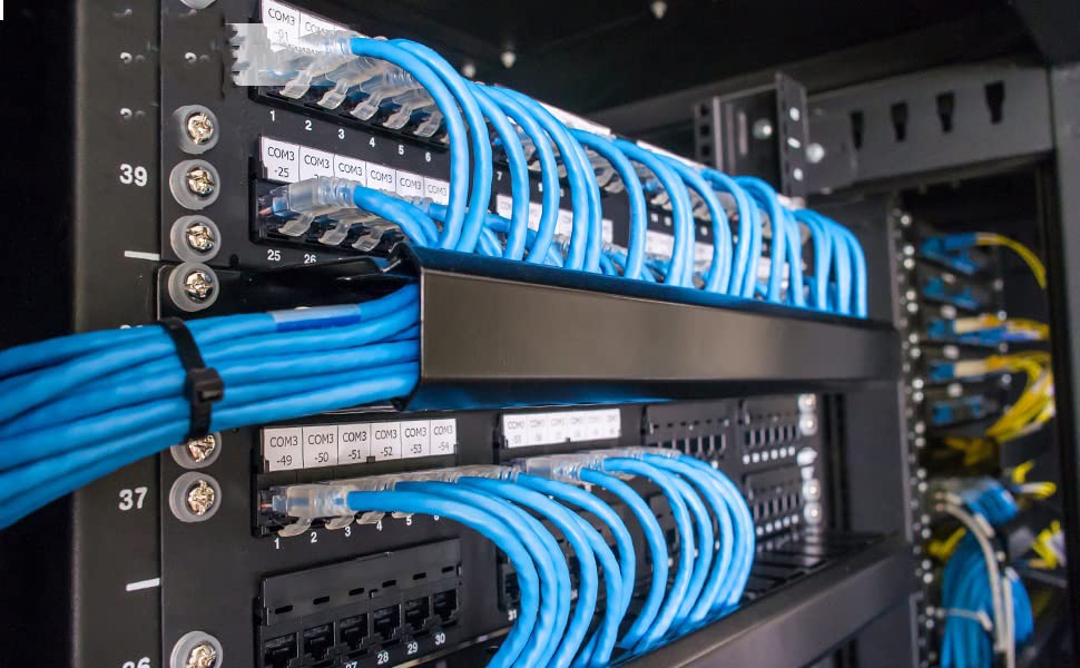PNGKNYOCN 10Gbps Cat6 patchpaneel, 24-poorts RJ45 patchpaneel voor 19