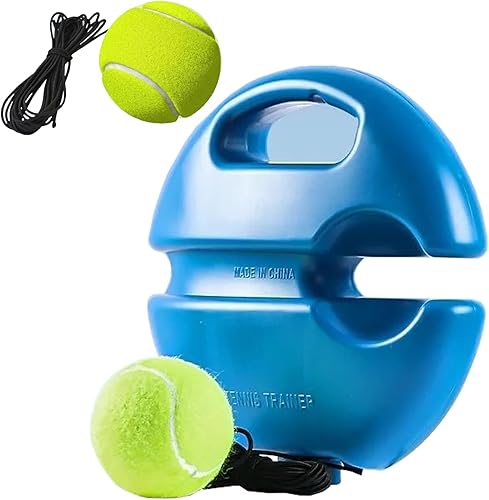 Juego de pelotas de rebote de entrenamiento de tenis, herramienta portátil de entrenamiento de tenis, kit de rebote para práctica de tenis solo, una