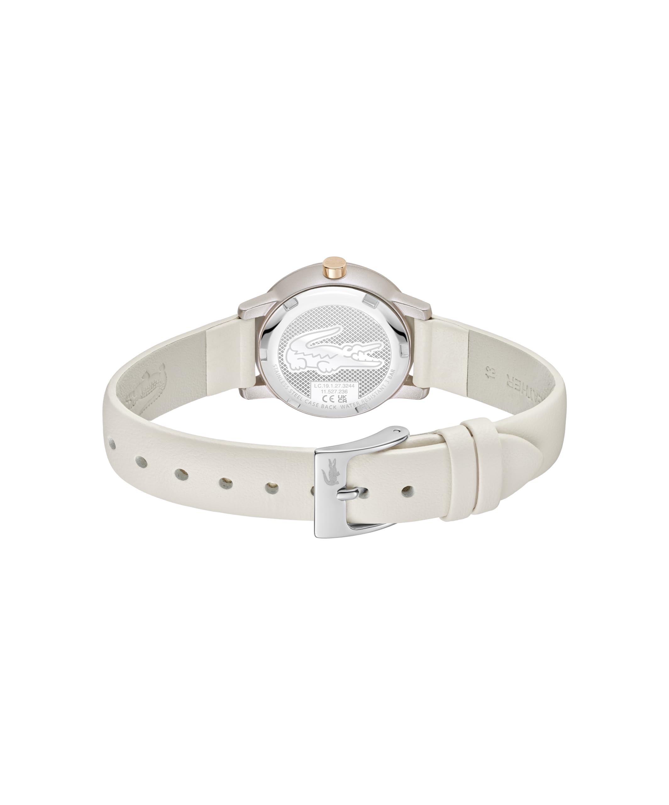 Lacoste Orologio con Movimento al Quarzo a Tre Lancette da Donna Collezione LACOSTE.12.12 SWIFT con Cinturino in Pelle – Disponibile in Blu Denim, Nero, Bianco, Tortora o Bordeaux