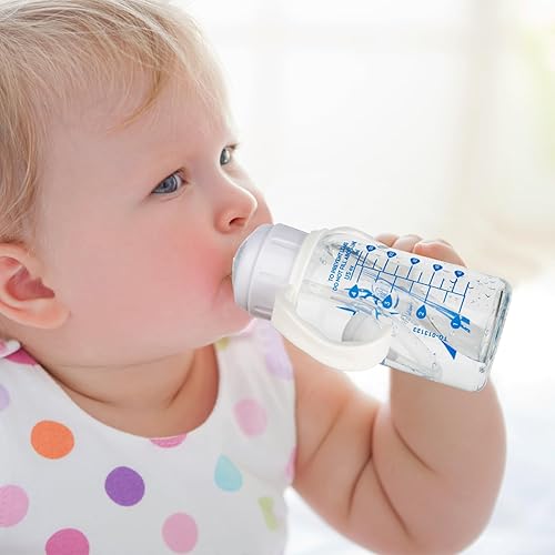 Miniatura 9 de Kit de conversión de vasos para biberones de vidrio estrechos y estrechos de Dr. Browns, kit de repuesto con peso con tapa y asa suaves, 6 meses +