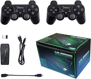 جهاز تشغيل العاب الفيديو الرقمية ريترو 2.4 جيجا بخاصية التوصيل والتشغيل مع 15000 لعبة مدمجة و20000 لعبة (اكثر من 20000 لعبة، 64 جيجابايت) من يو ويل