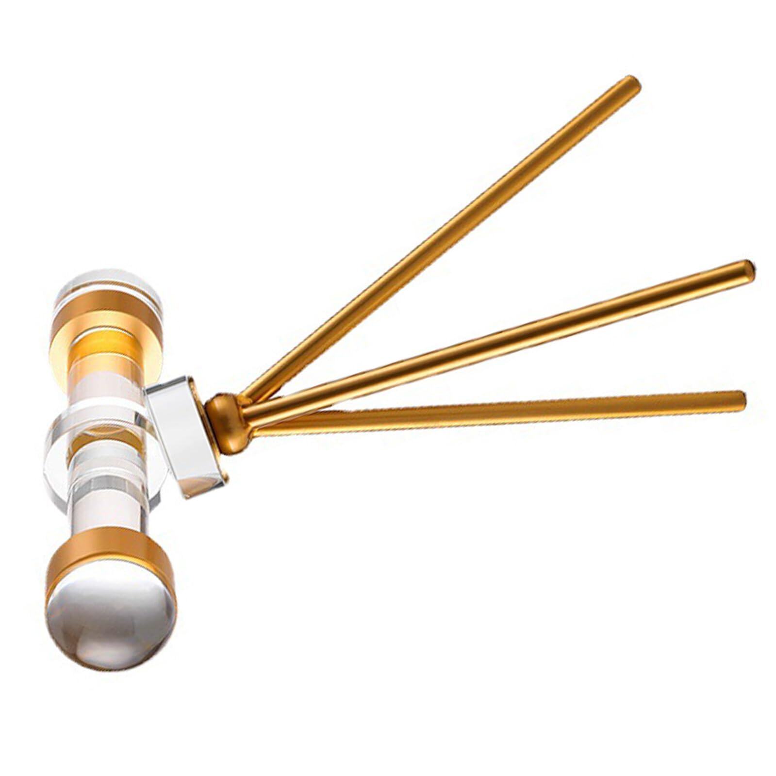 Télescope en cristal Levemolo, petite sculpture moderne de bureau