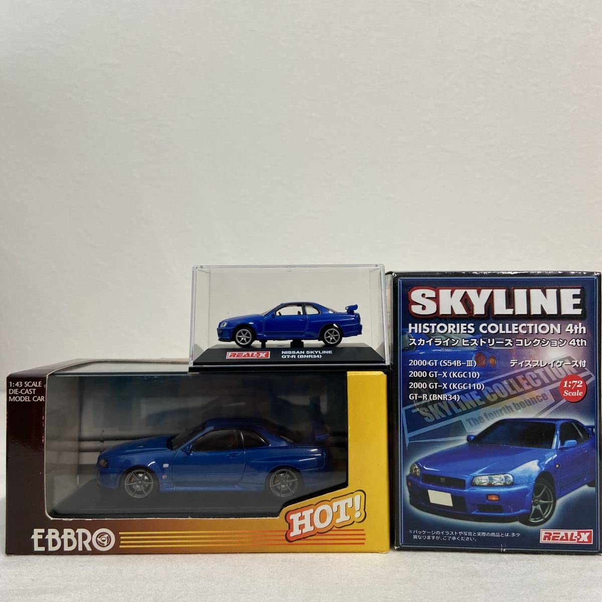 値下 BBR 1/43 日産 スカイライン GT-R(R34) ベイサイドブルー Amazon | EBBRO 1/43 & REAL-X 1/72 NISSAN SKYLINE GT-R V