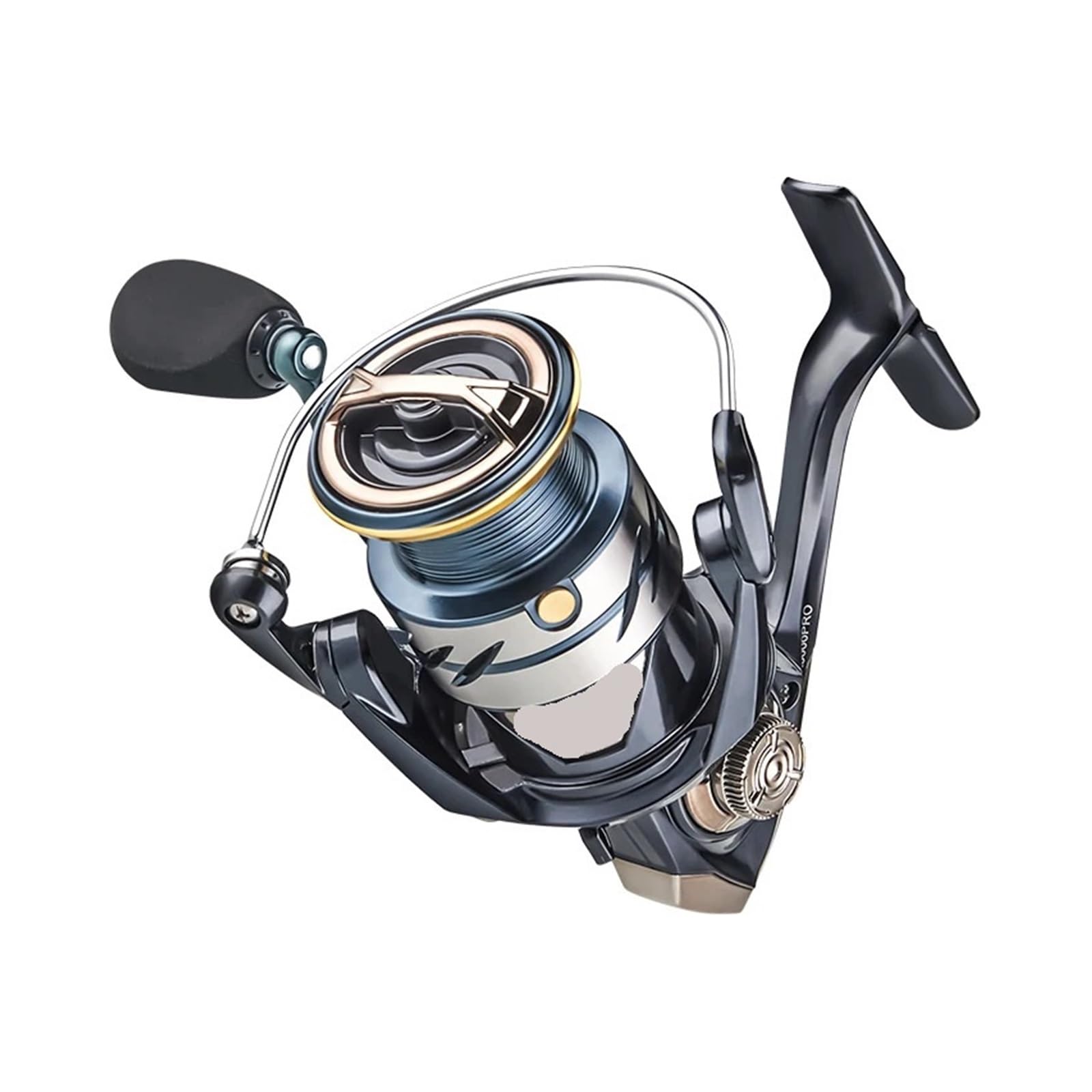 Carretes De Pesca Carrete de Pesca 5,2: 1 MAX Potencia de Arrastre 18 Libras Carrete de Aluminio Alarma de pez Carrete Giratorio for Agua Dulce Salada
