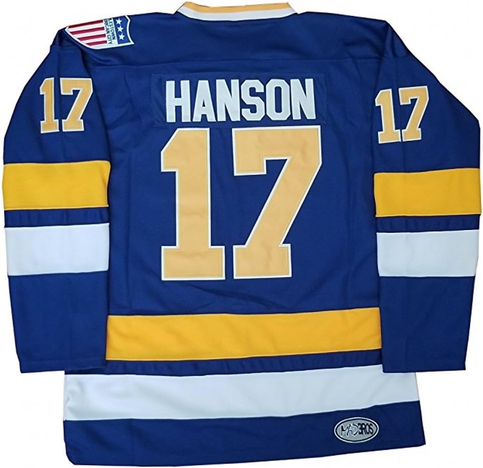 Steve Hanson #17 Brothers Jersey Slap Shot Movie Hockey Charleston Shirt S-XXL
