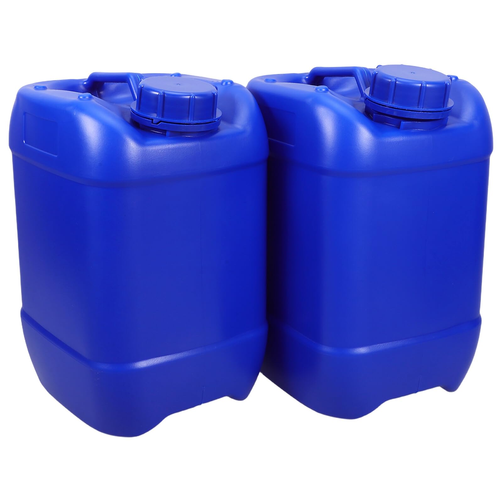 BESTYASH 2stücke Wasserkanister mit Deckel Wiederverwendbarer Kunststoff Flüssigkeitsbehälter mit Griff Stapelbar für Wasser Milch Öl und Chemikalien Auslaufsicherer Behälter für Leere