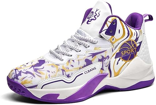 NCNDB Zapatos de baloncesto unisex antideslizantes para correr, zapatos deportivos de baloncesto profesionales, zapatos de moda para hombres