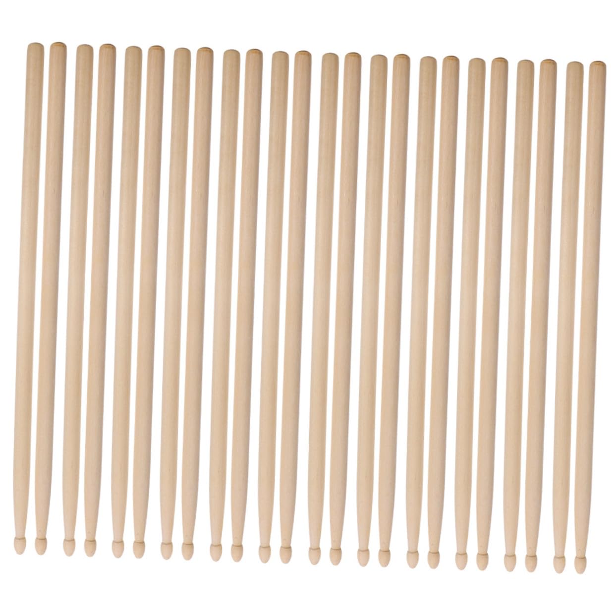 12 Pares Baquetas Batería de Madera con Punta de Madera Agarre Cómodo Equilibrio para Principiantes y Profesionales Versátiles para Jazz Rock Práctica y Bandas