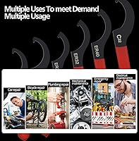 Vista 7 de Juego de llaves inglesas de coilover de 10 piezas, para sistema de suspensión y ajuste de choque