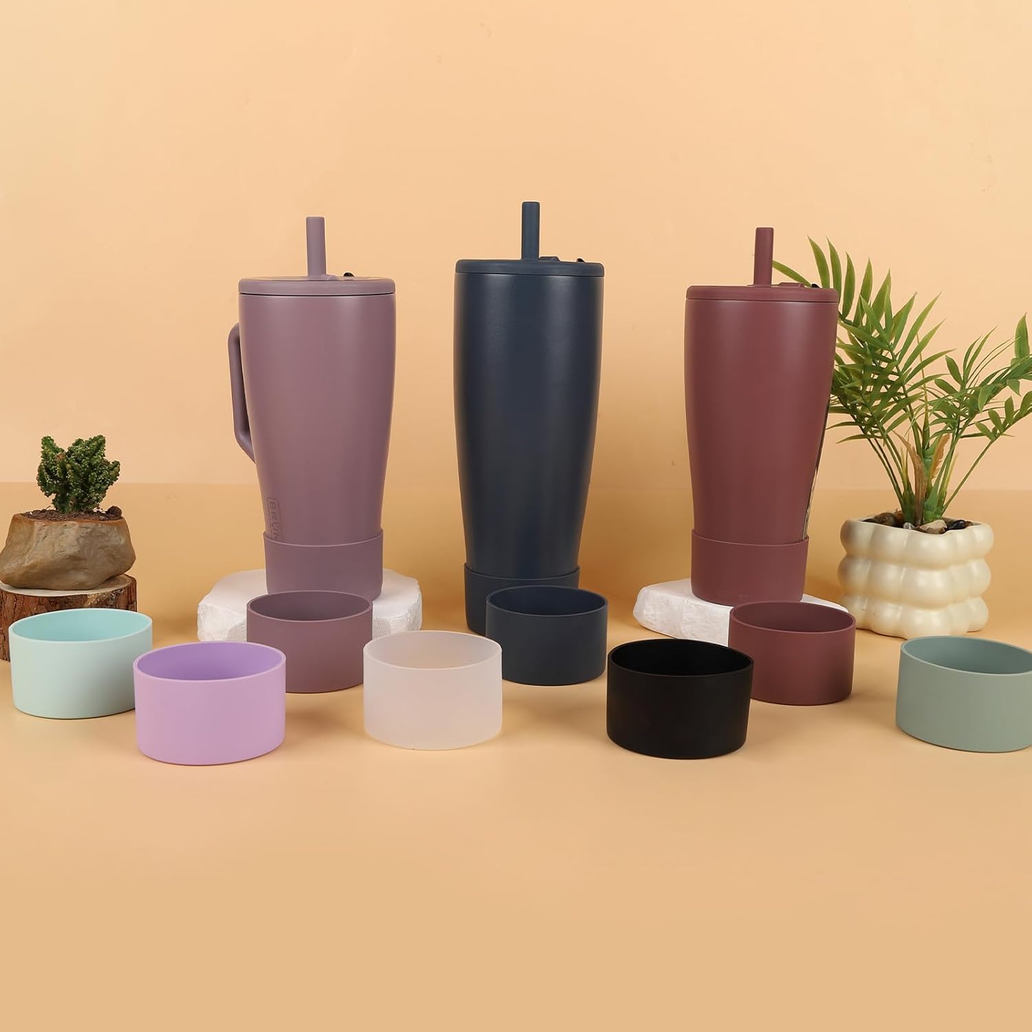 Boot for Brumate Era 30oz and 40oz Silicone Bottle Bottom Sleeve Pefect Match Colors (Rose Taupe, 30&40 Ounces) - Image 2