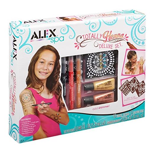 Alex Spa Totally Henna Deluxe Set Girls Fashion Activity