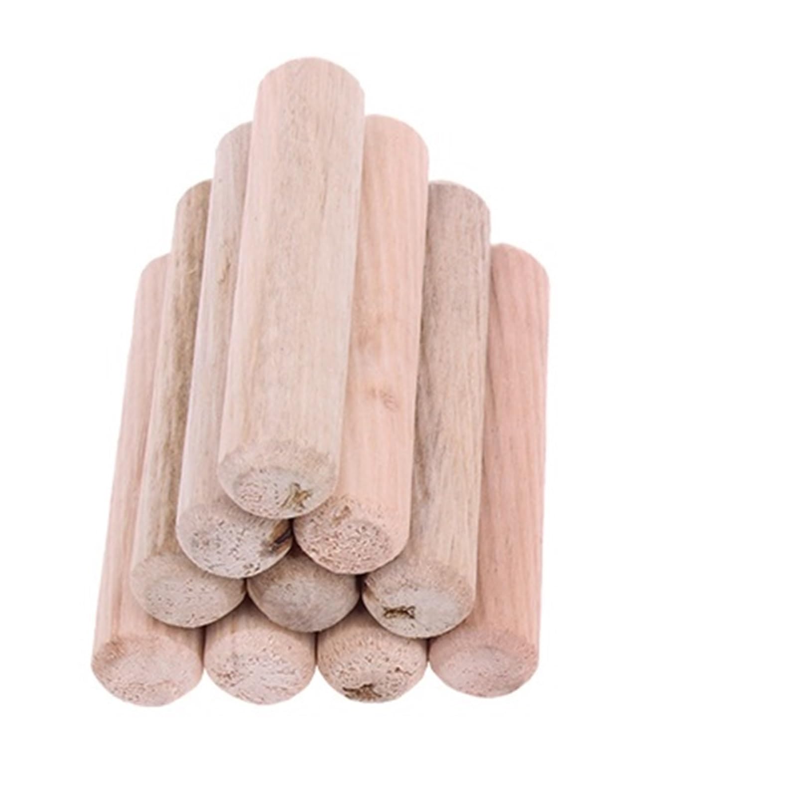 HYQOUKLR Wooden Sticks, Wooden Dowels 100 Pcs Multiple Sizes Fluted Cabinet Drawer Doweling Jig Rods Set(8x40mm)