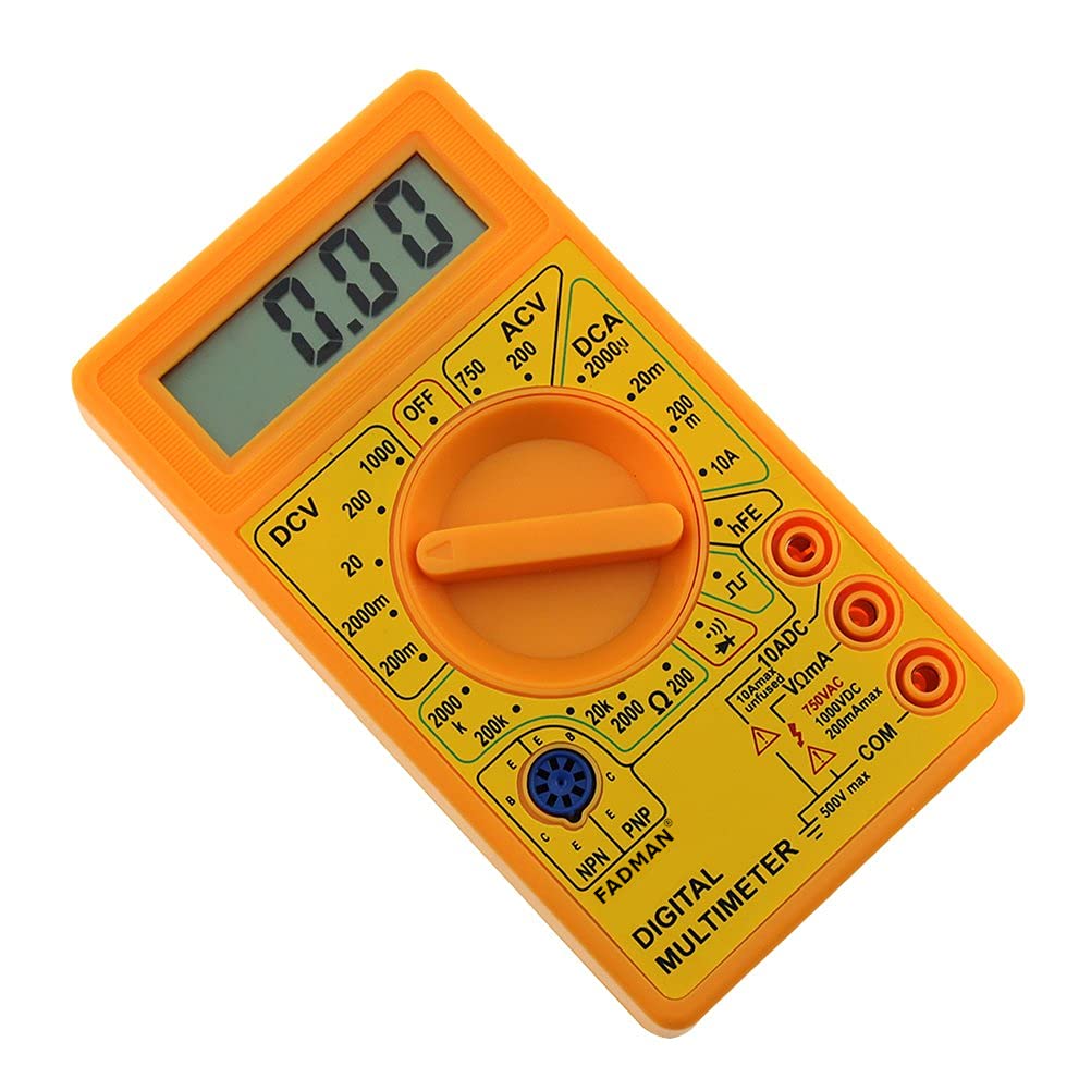 FADMAN FD-18 DIGITAL MULTIMETER YELLOW