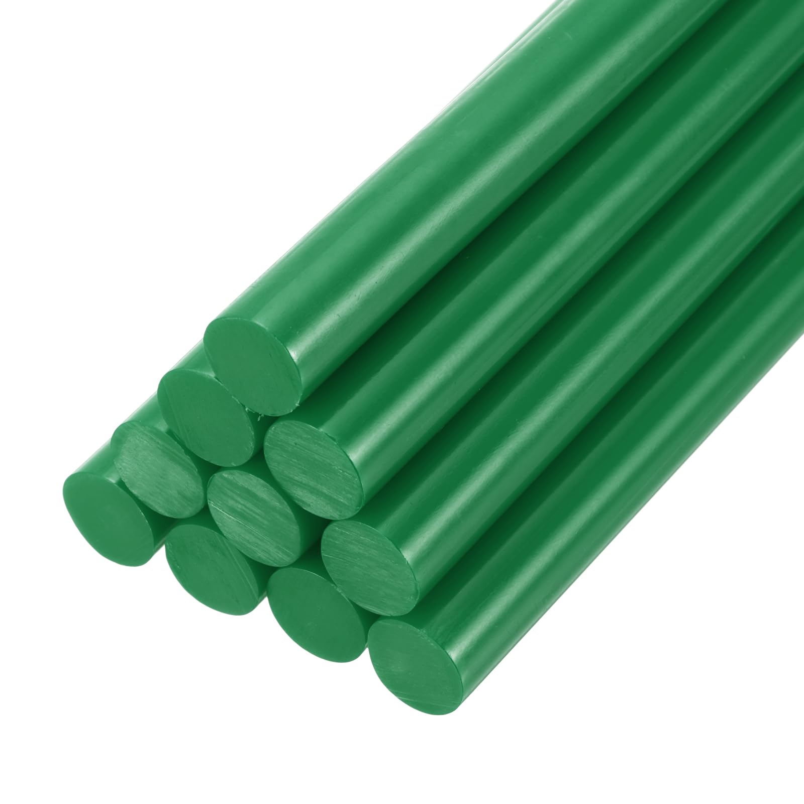 PATIKIL Hot Glue Sticks for Glue Gun, 10 Pcs Colored Hot Melt Adhesive Glue Sticks Bulk for DIY Projects Craft Art Decoration Home Repairs, Dark Green (100mm x 11mm)