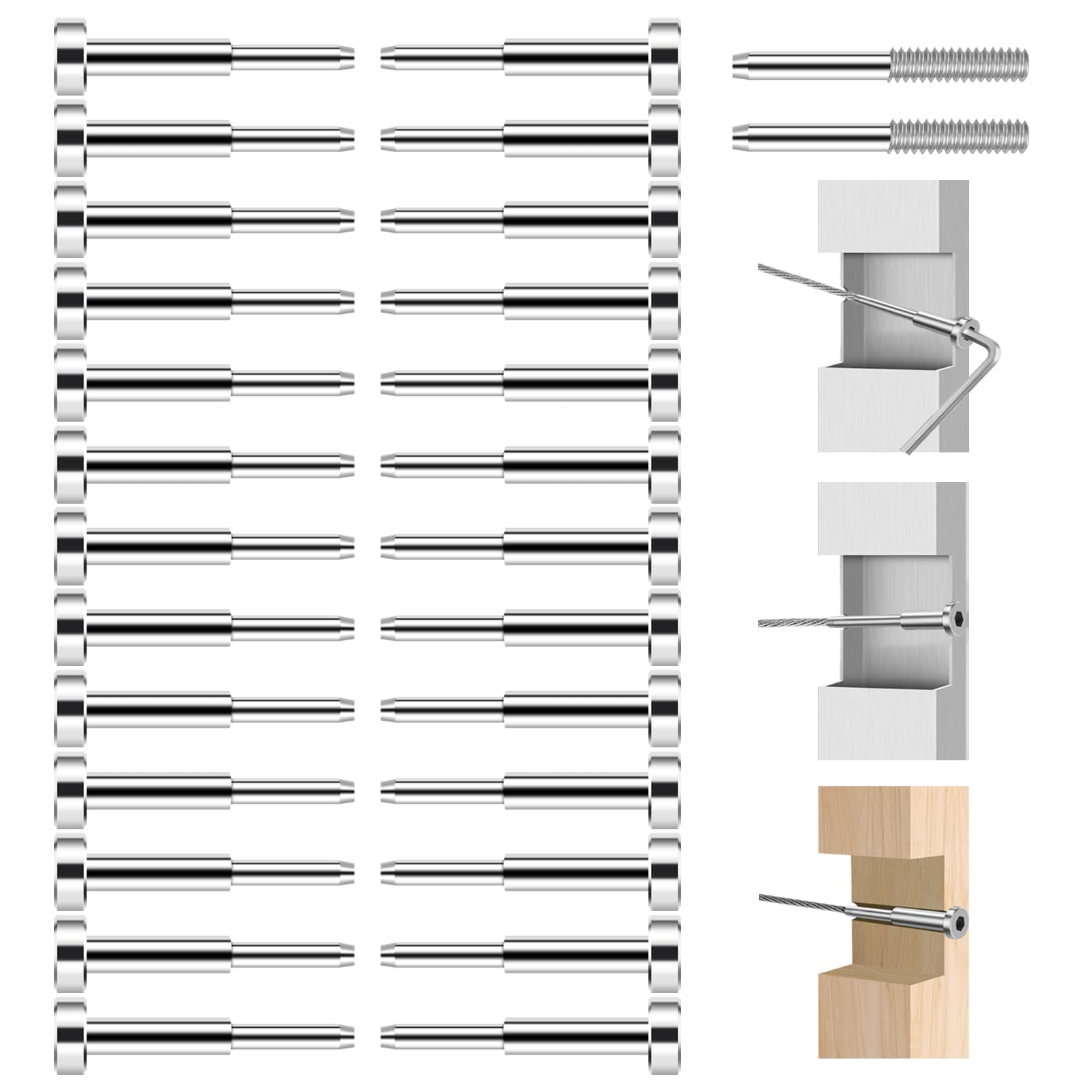 Beveled Angle Washers - Stainless Steel Railing Hardware -16