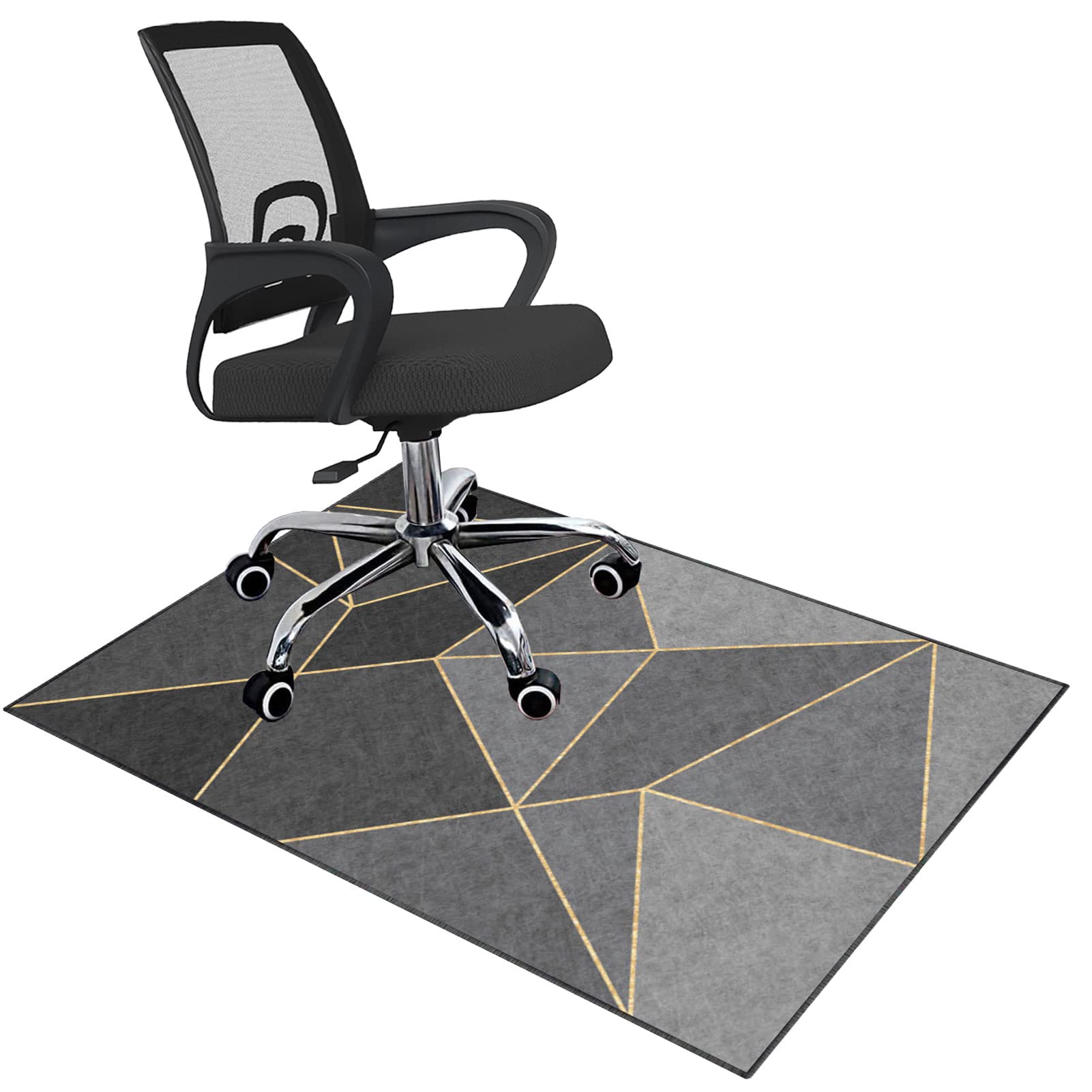 EYZO 140 × 180 cm Office Chair Mat Gaming Chair Mat | Desk Chair Mat Rectangular Carpet Protector | Computer Chair Mat Plastic Office Mat For Anti Slip For Home Office Gaming Room Rolling Chairs