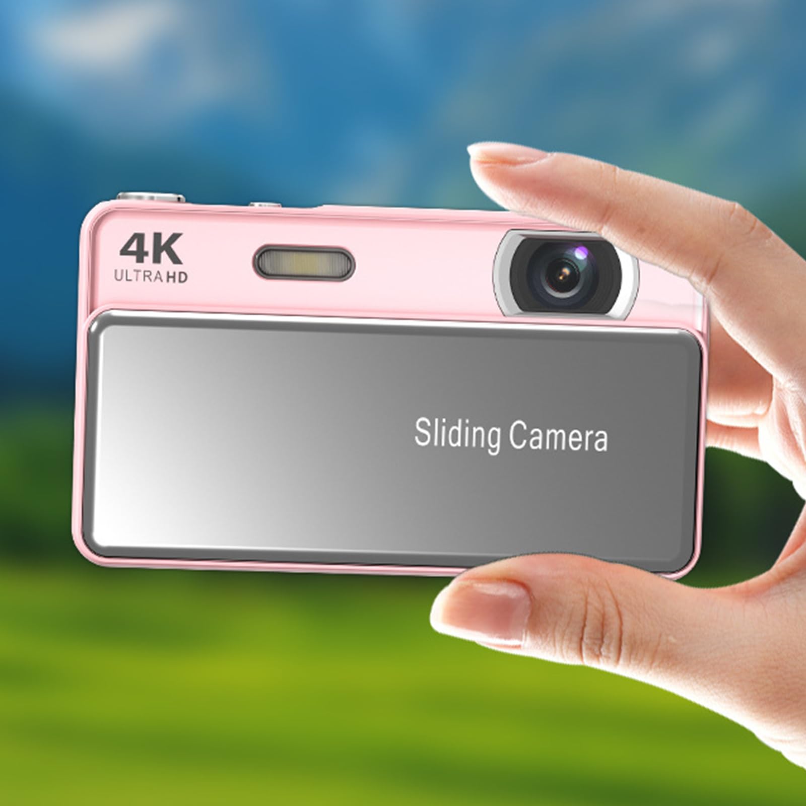 Risoluzione 4K Fotocamera Digitale con Zoom Ottica 16X e Slide Cover Design per Immagini 4K Fotocamera Da Viaggio Full Resolution