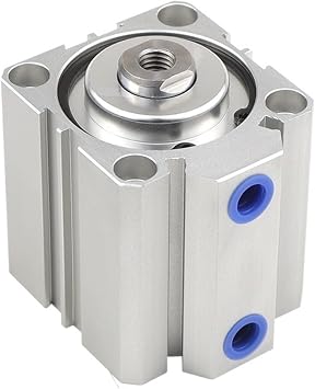 Pneumatic Cylinder, Air Cylinder Thin Cylinder SDA32*5/10/15/20/25/30/40/50/60/70/80/9010 Aluminum Pneumatic Air Cylinder Double-ActingSDA32x75-S