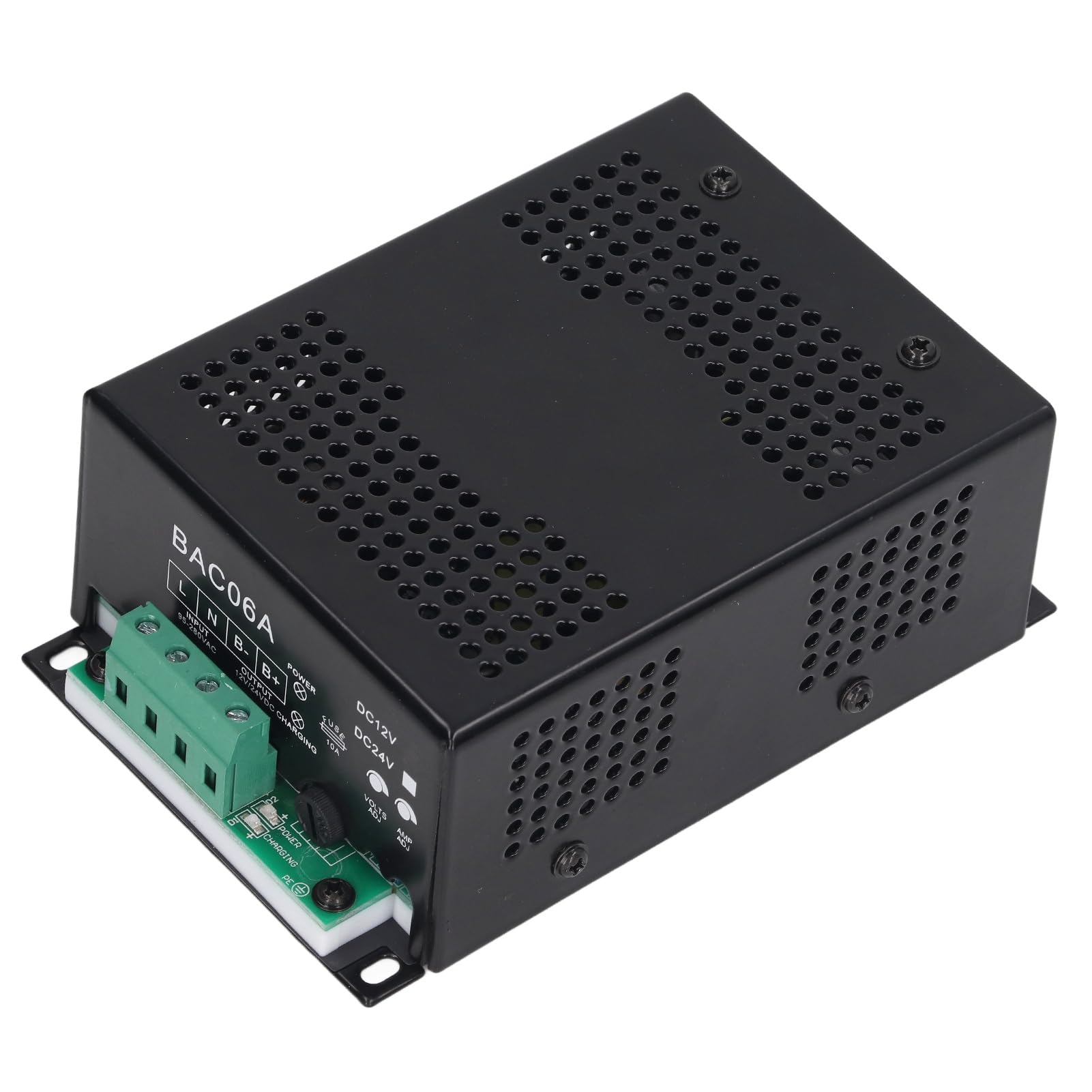 Alimentatore Switching con Ampio Range di Ingresso CA - Caricabatteria per Generatore 6A 85W con Display LED - Modulo di Ricarica Automatica Intelligente per Sistemi Genset - (12V)