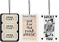 Vista 10 de Ambientador de Coche Retro con Lazos de Leopardo 4 Piezas, Accesorios de Coche con Estampado de Guepardo Bola 8 de la Suerte para Interior, Lazos