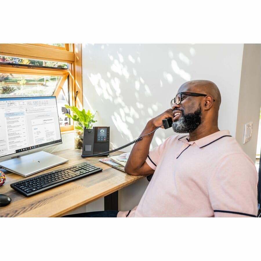 Poly CCX 505 Business Media Phone for Microsoft Teams and PoE-Enabled GSA/TAA - 24 x Total Line - VoIP - 5" LCD - 2 x Network (RJ-45) - PoE Ports