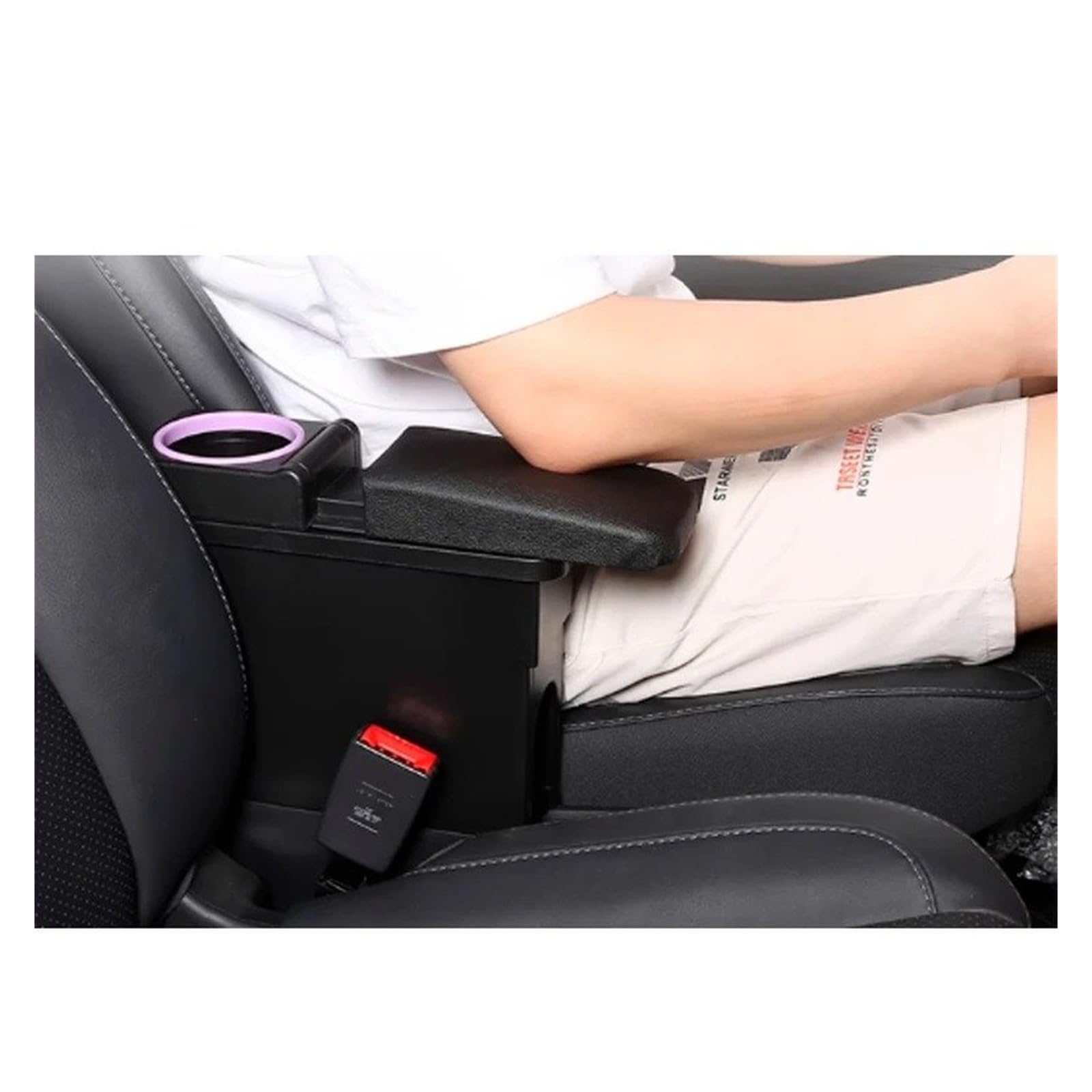 Zentrale Aufbewahrungsbox Für Leapmotor Für T03 2023-2025 Auto Armlehne Box Zentrale Lagerung Mit Wasser Tasse Halter Zentrale Handschuh(A)