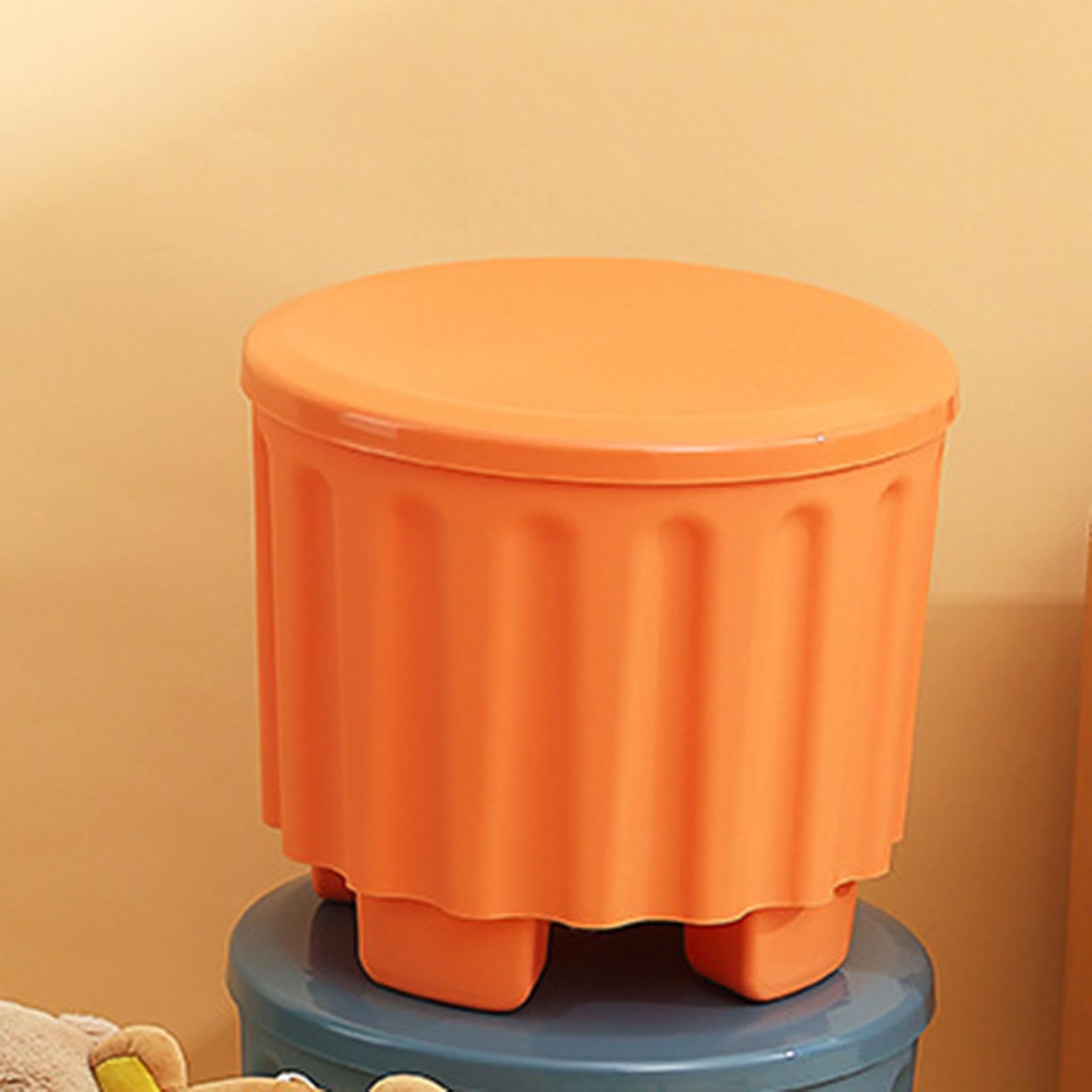 Gralara Pouf Contenitore 28 * 27.5 Cm, Ottomane per Camerette Realizzato in Pp Ispessito, Sgabello Contenitore per Porta, Cameretta Dei Bambini per Cambiare Le Scarpe Et Giocattoli, Balcone