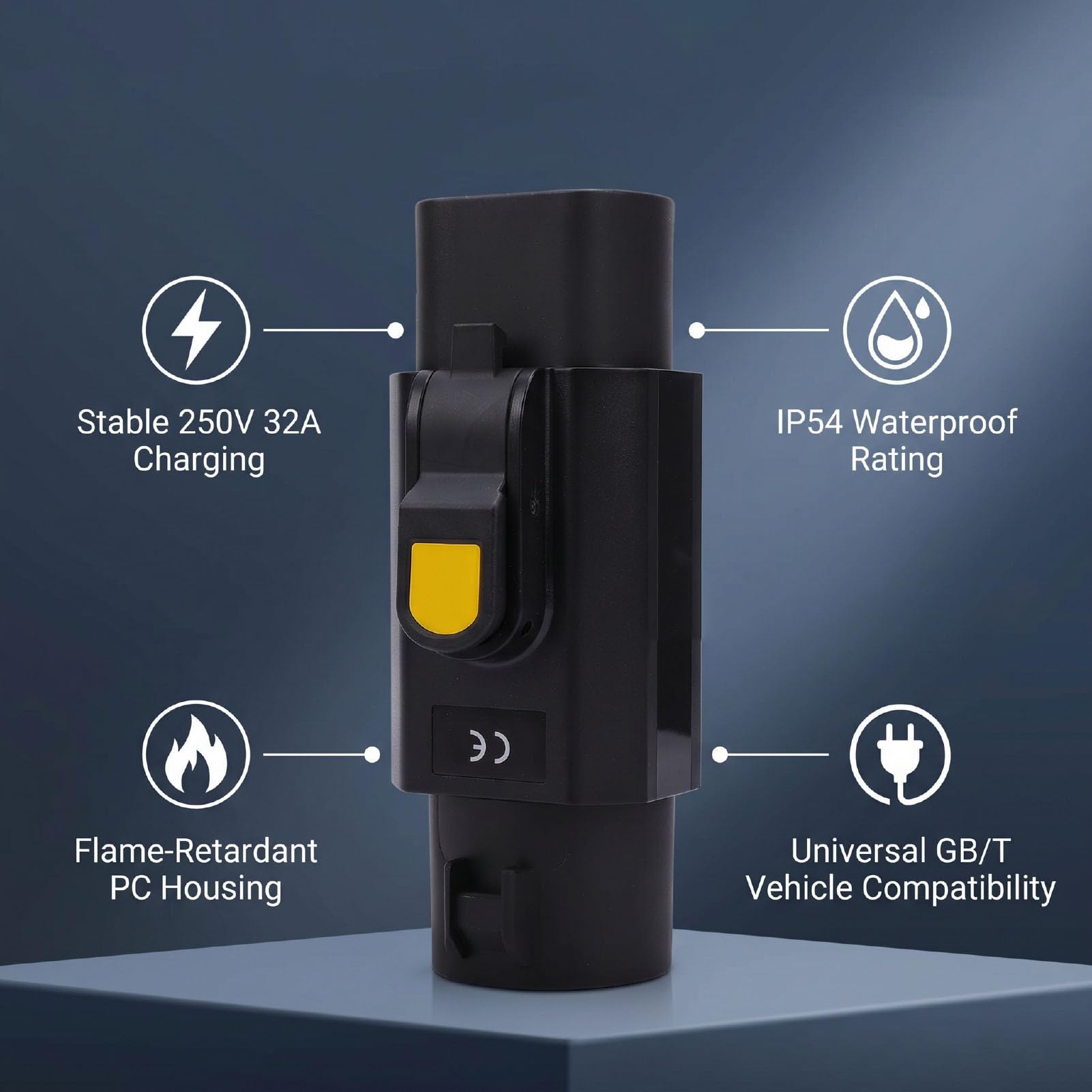 lyrlody J1772 do GB/T Adapter do ładowania EV, 32A 250V