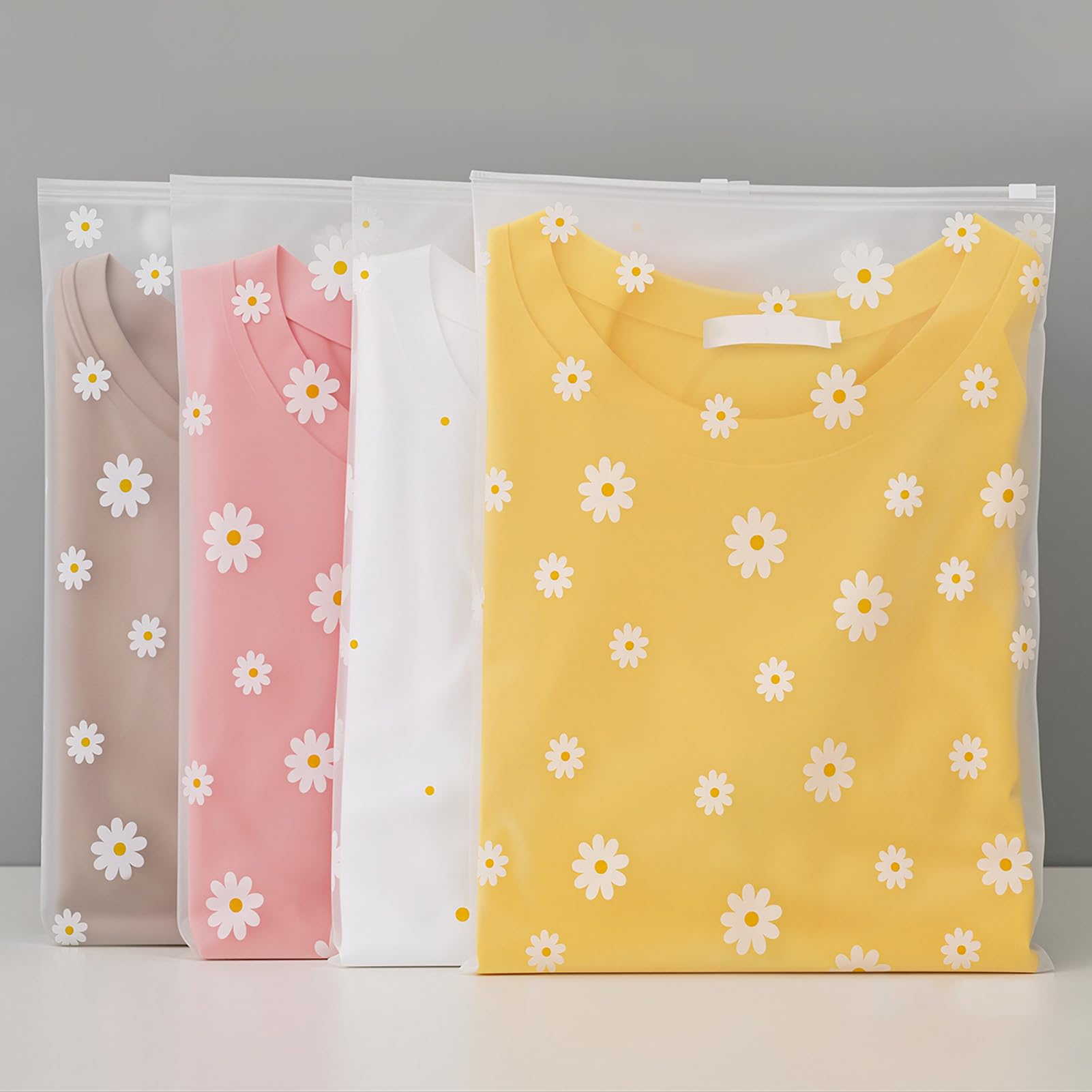 HIGA-JKL 20Pcs Reusable Ziplock Bags,Travel Storage for Clothes Shoes