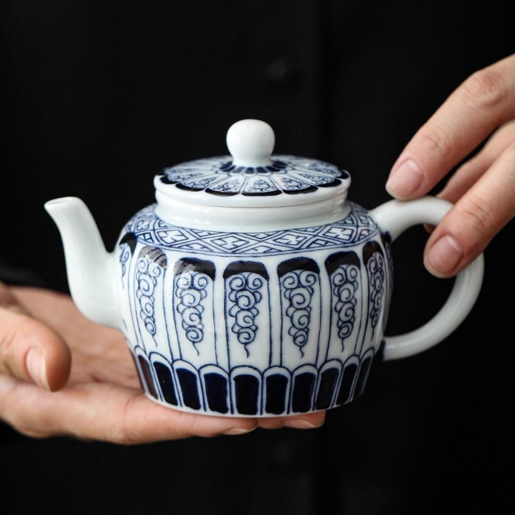 Tetera Hierro Fundido Tetera de cerámica China Retro de Gran Capacidad for el hogar con Tetera con Filtro, Juego de té de la Tarde Simple y Exquisito Juego de Te