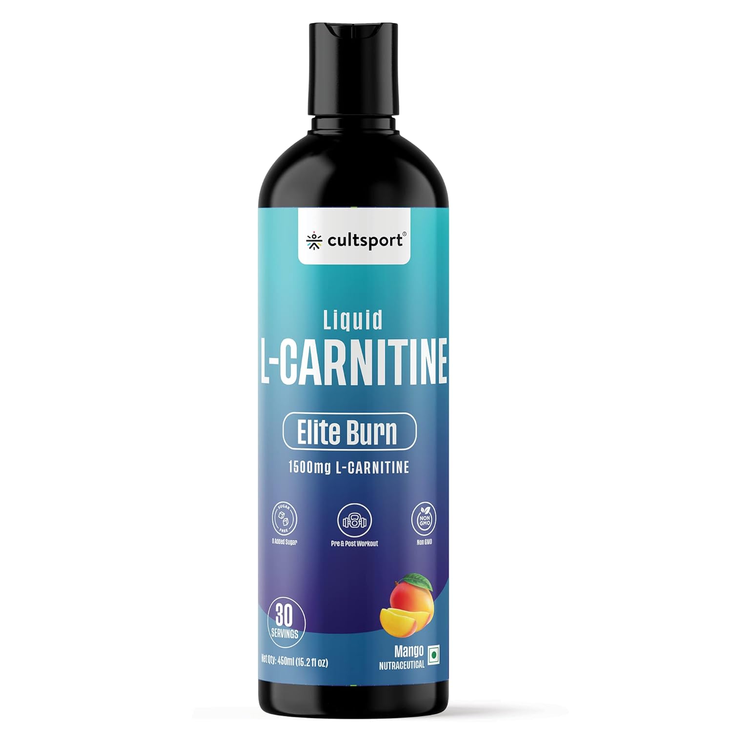 Cultsport Liquid L Carnitine 3000mg with Vitamin B5 Improves Energy