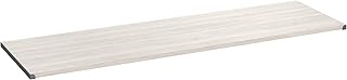 SuiteSymphony Closet Add-On Accessory, 48-Inch Wide Wood Top Shelf, White Timber