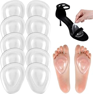 5 pares de almohadillas para el metatarso para mujer, cómodas almohadillas para juanetes, almohadillas de gel reutilizables, almohadillas antideslizantes para el antepié