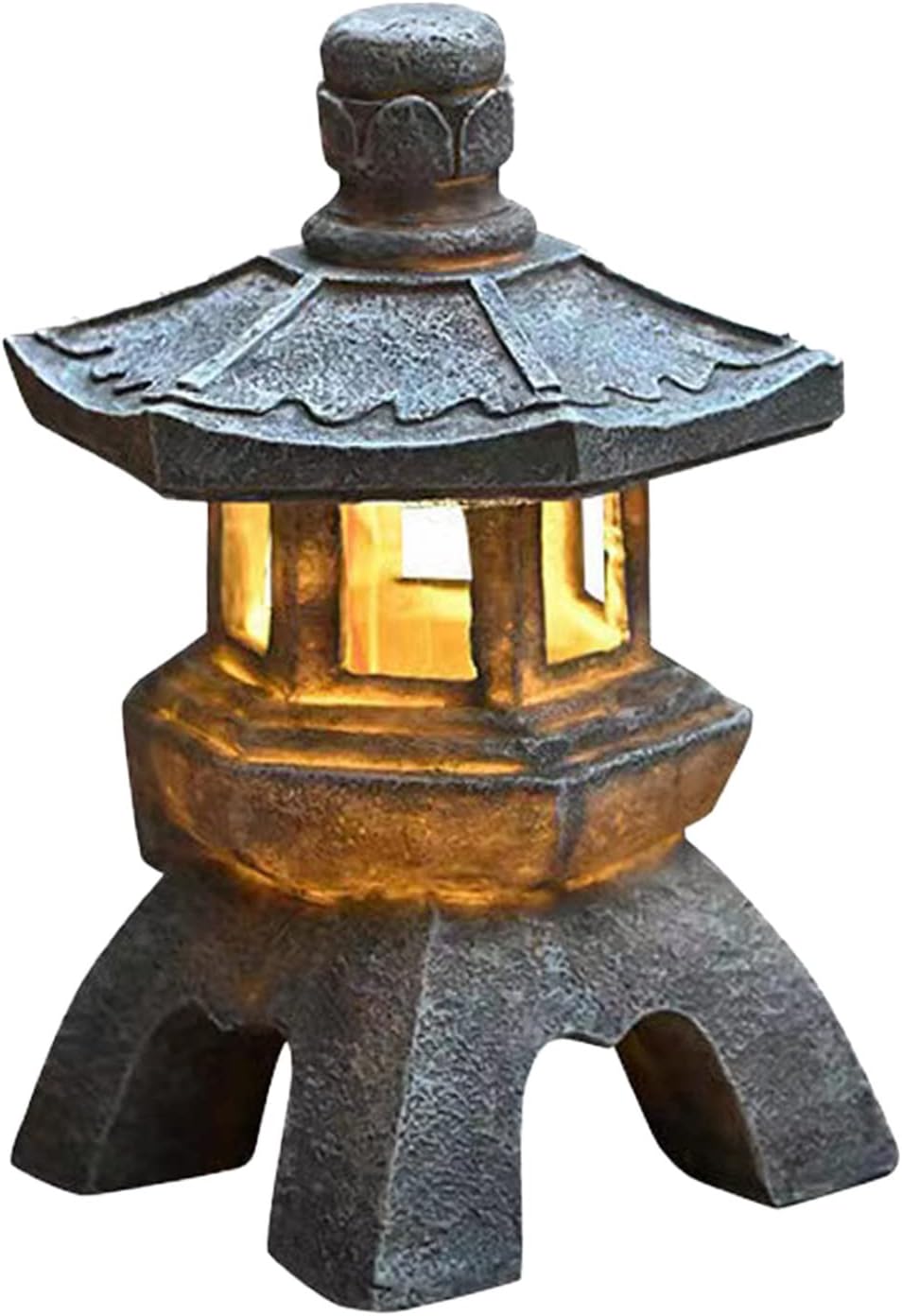 Solar Pagoda Lantern Outdoor Lights Japanese Style Lantern Garden