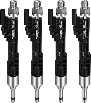 13647597870 4Pcs Fuel Injectors Compatible for BMW 135i X5 2011-2013 135is 2013 335i X3 X6 2011-2014 535i 2011-2016 740Li X1 2013-2015 ActiveHybrid 5/7 2012-2015 3.0L Replace 13537577649
